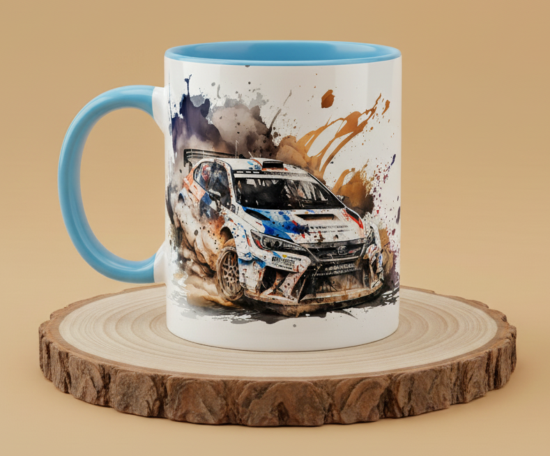 Keramiktasse Subaru Impreza WRX STI Rally Auto