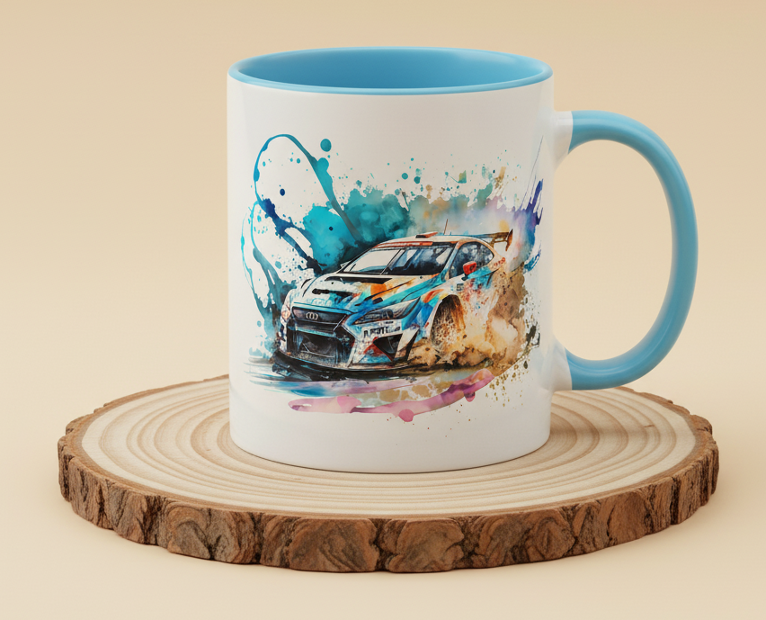 Keramiktasse Subaru Impreza WRX STI Rally Auto