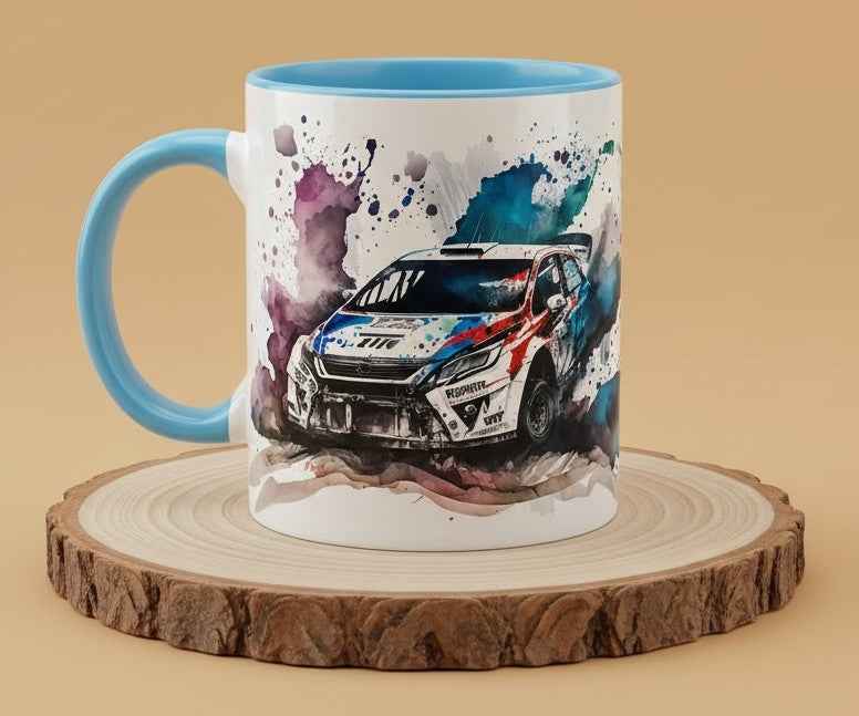 Keramiktasse Subaru Impreza WRX STI Rally Auto