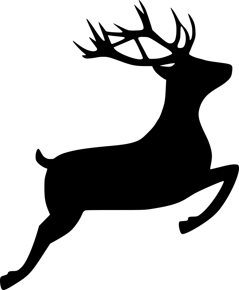 Aufkleber Vinylfolie Rentier