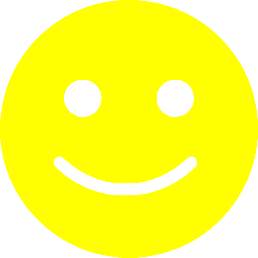Aufkleber Smiley lächeln