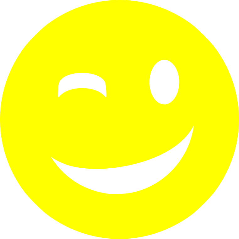 Aufkleber Smiley zwinkern