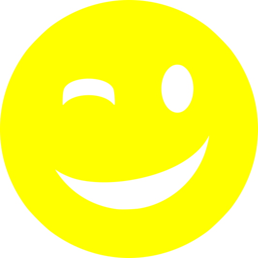 Aufkleber Smiley zwinkern