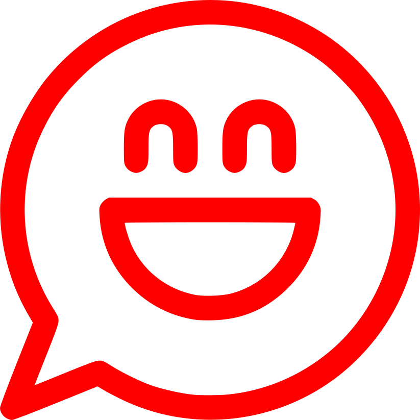 Aufkleber Smiley Sprechblase