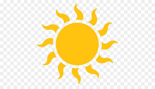 Aufkleber Vinylfolie Sonne