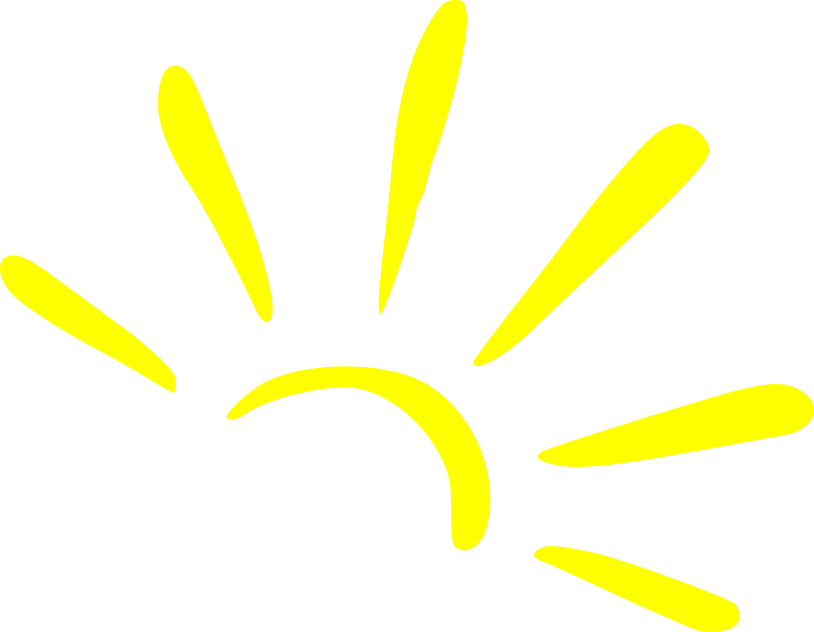 Aufkleber Vinylfolie Sonne