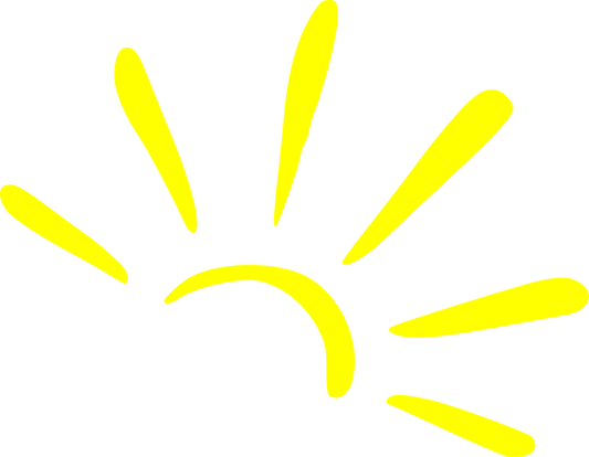Aufkleber Vinylfolie Sonne