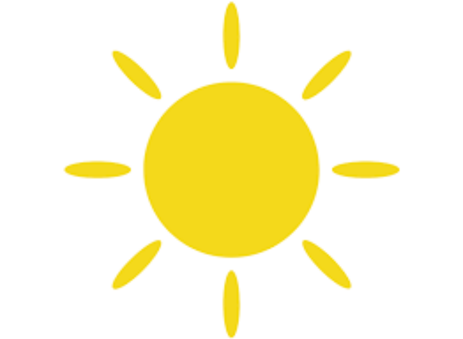 Aufkleber Vinylfolie Sonne