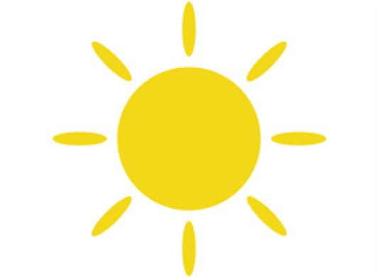 Aufkleber Vinylfolie Sonne