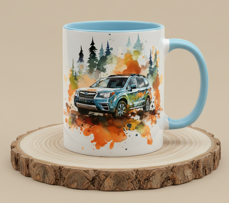 Keramiktasse Subaru Forester Auto