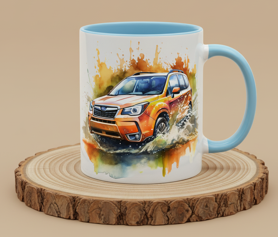 Keramiktasse Subaru Forester Auto