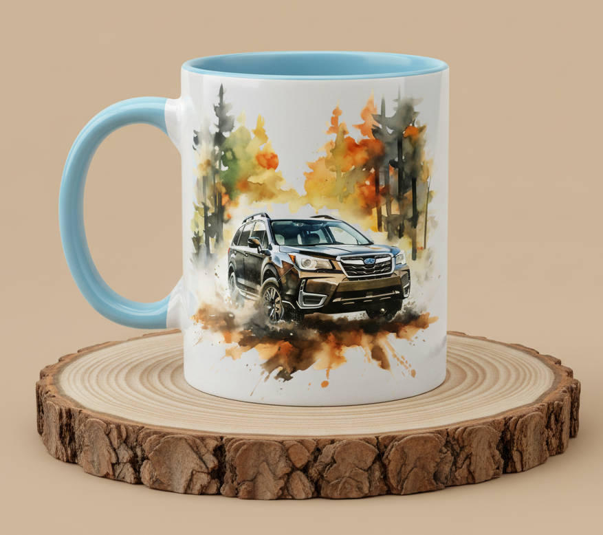 Keramiktasse Subaru Forester Auto