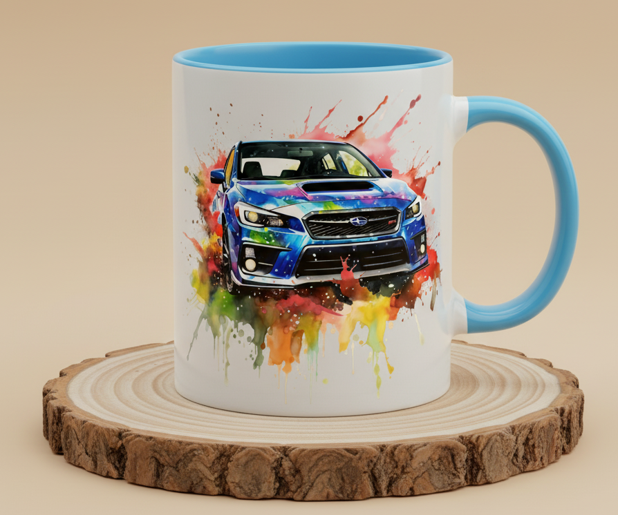 Keramiktasse Subaru Impreza WRX STI Rally Auto