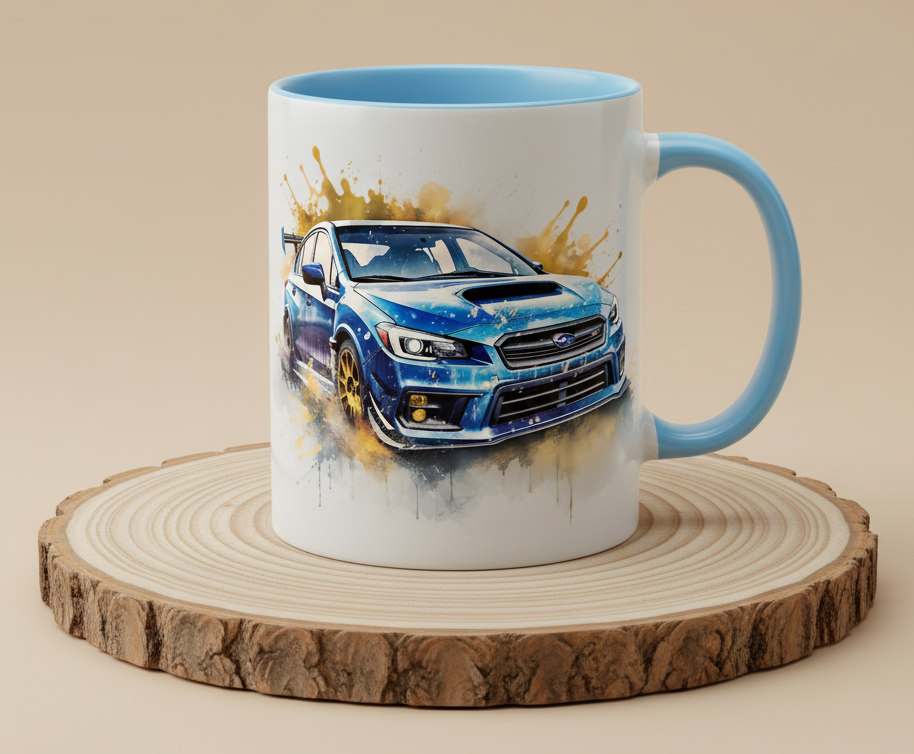 Keramiktasse Subaru Impreza WRX STI Rally Auto