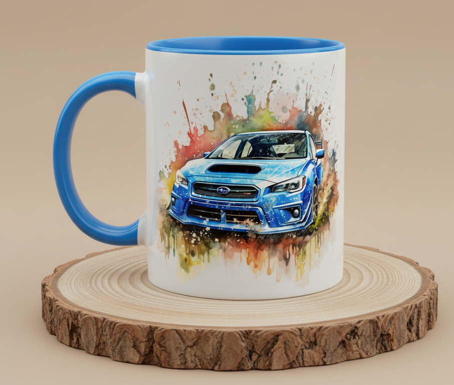 Keramiktasse Subaru Impreza WRX STI Rally Auto