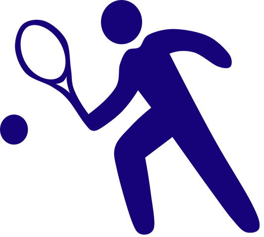 Aufkleber Vinylfolie Tennis Sport 