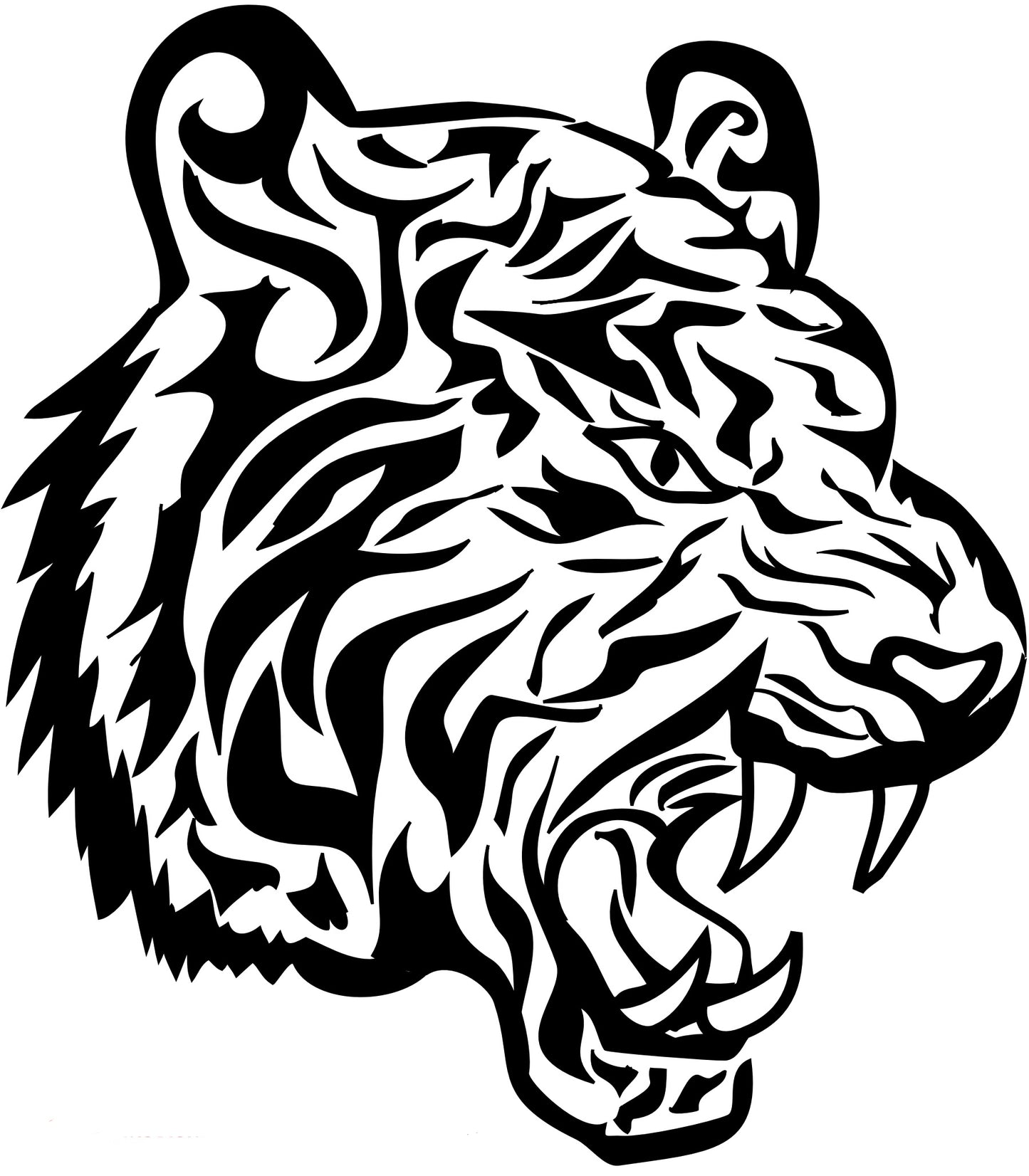 Aufkleber Vinylfolie Tiger Decal Auto