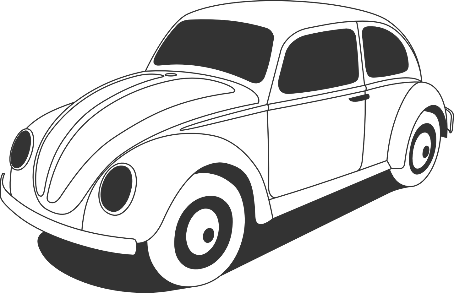Aufkleber Vinylfolie VW Käfer Volkswagen Auto Fan
