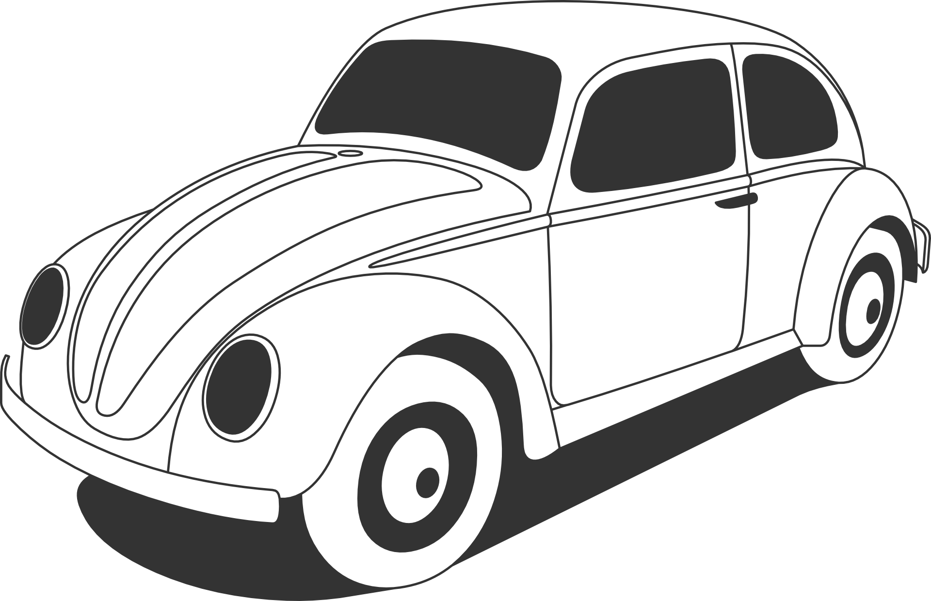 Aufkleber Vinylfolie VW Käfer Volkswagen Auto Fan