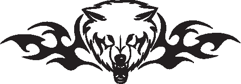 Aufkleber Wolf Decal Auto KFZ