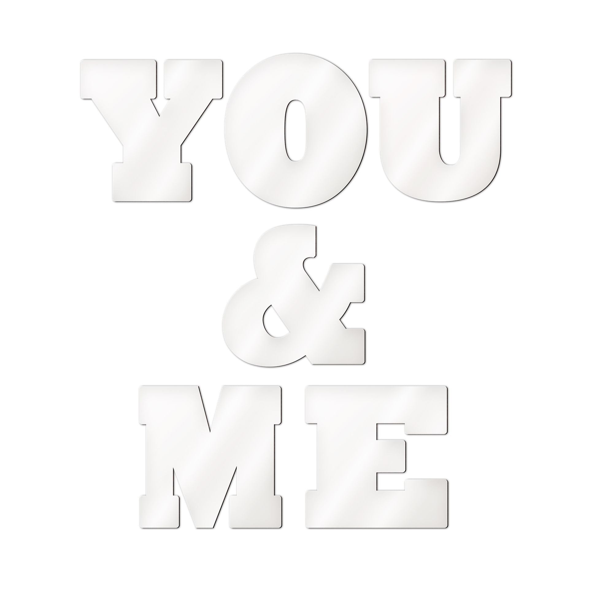 MDF Frame Set You & Me bedruckbar Deko
