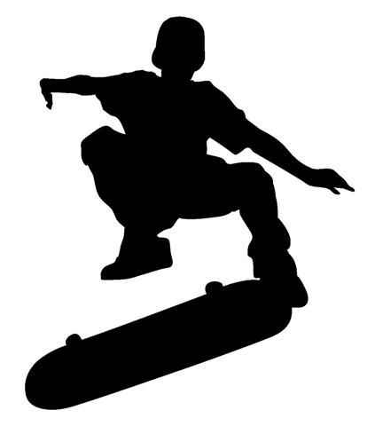 Aufkleber Vinylfolie Skateboard Sport 