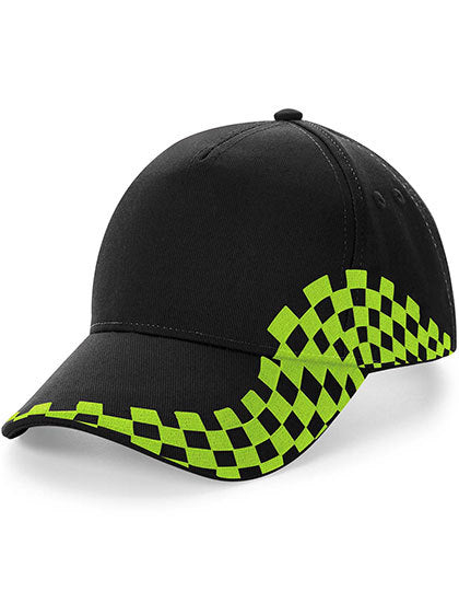 Grand Prix Cap black lime green