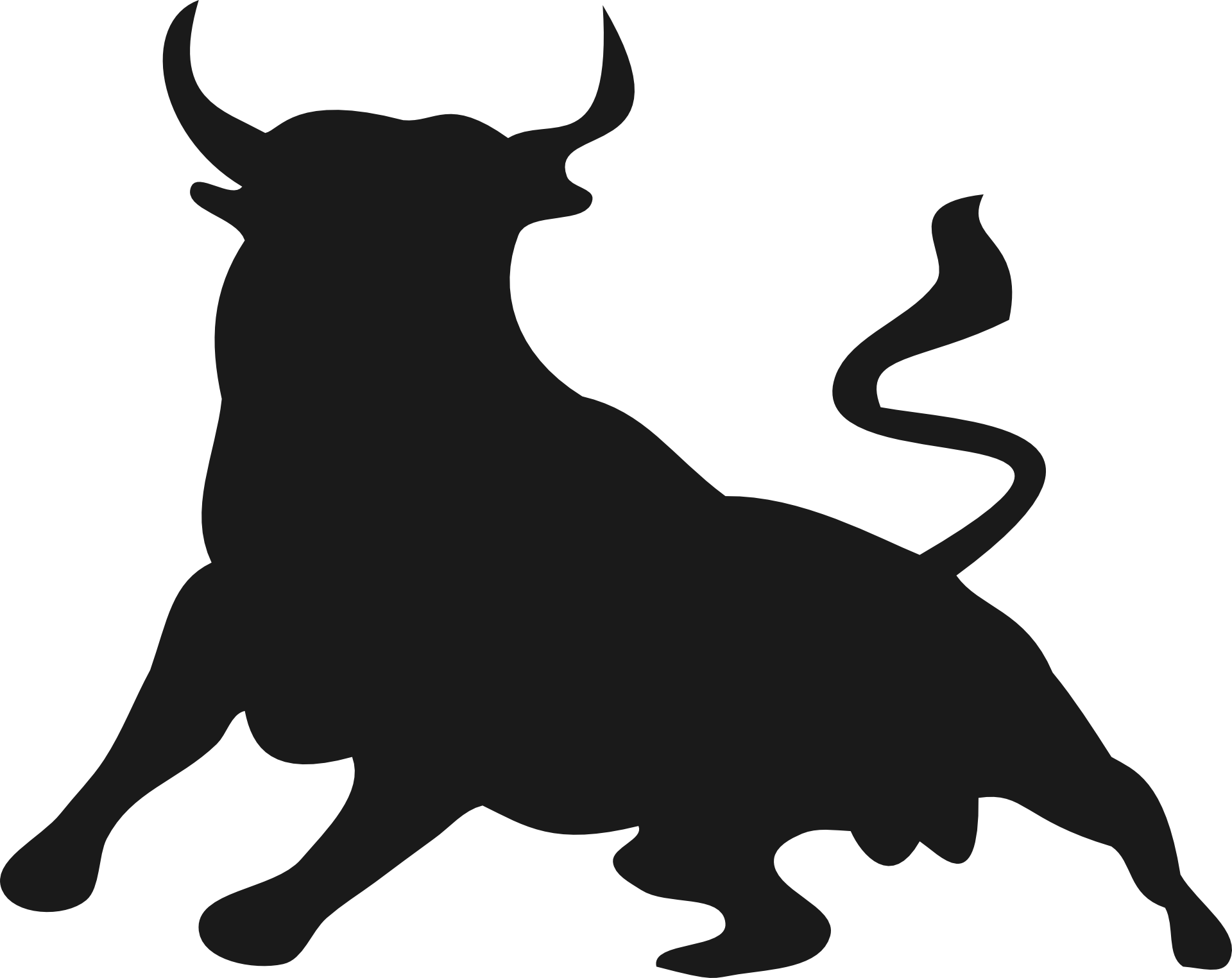 Aufkleber Vinylfolie Stier Deko Auto 