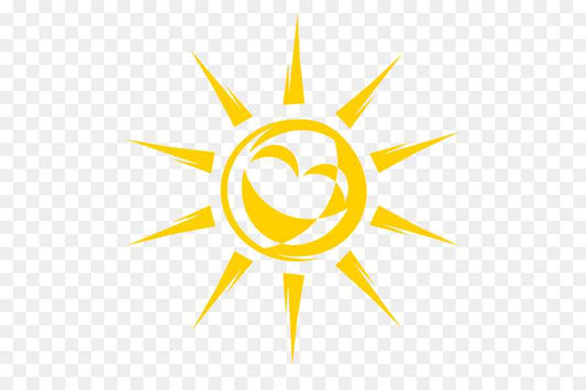 Aufkleber Vinylfolie Sonne