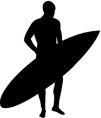 Aufkleber Vinylfolie Surfer